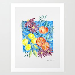 Technicolor Citrus Art Print