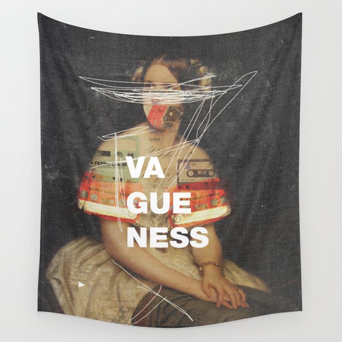 Vagueness Wall Tapestry by Frank Moth Society6