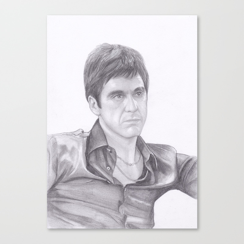 Al Pacino Scarface Canvas Print By Moii Arts Society6