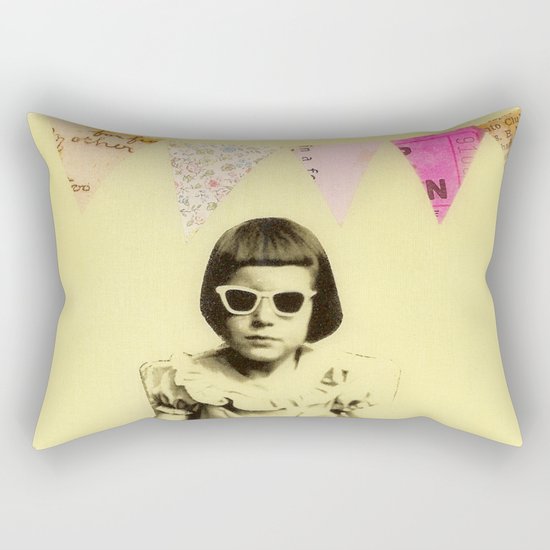 "Partially Amused" Rectangular Pillow