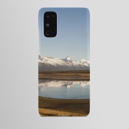 Argentina Photography - Lake Reflecting The Surrounding Mountains Android Case