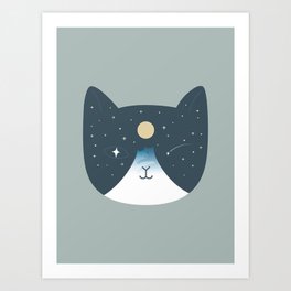 Cat Landscape 100 Art Print