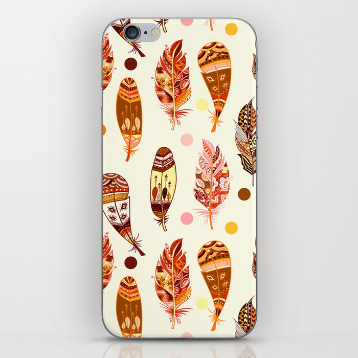 Fall Feather Pattern iPhone Skin
