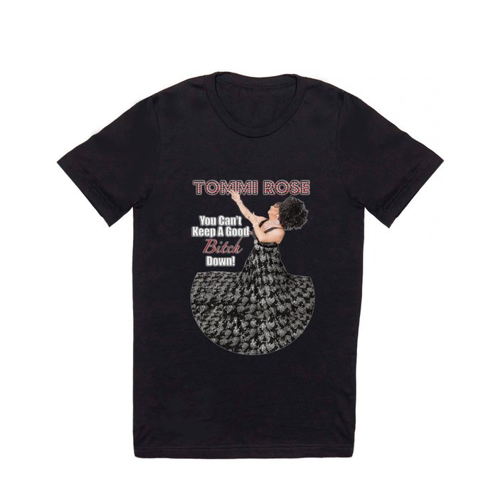 Tommi Rose B/W Geo Print T Shirt