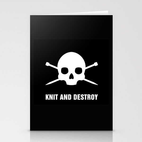 KNIT AND DESTROY Stationery Cards