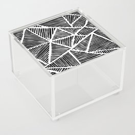 Geometry Black Lines Acrylic Box