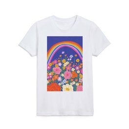 Rainbow meadow Kids T Shirt