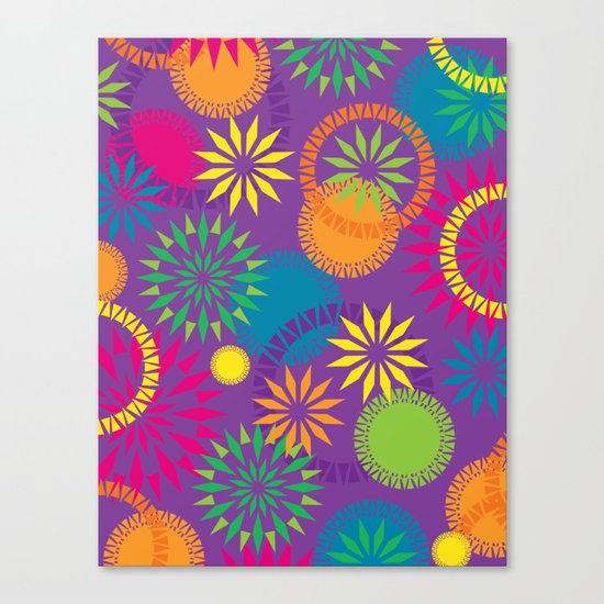 Spikeyflower Purple Canvas Print