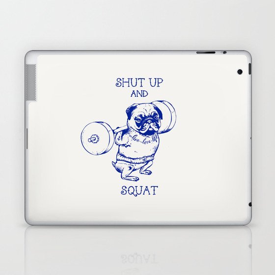 Pug Squat Laptop & iPad Skin