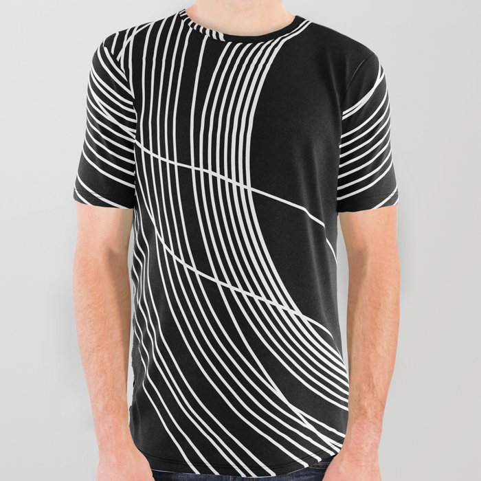 White Tangled Circles All Over Graphic Tee by lucy brown lane | Society6