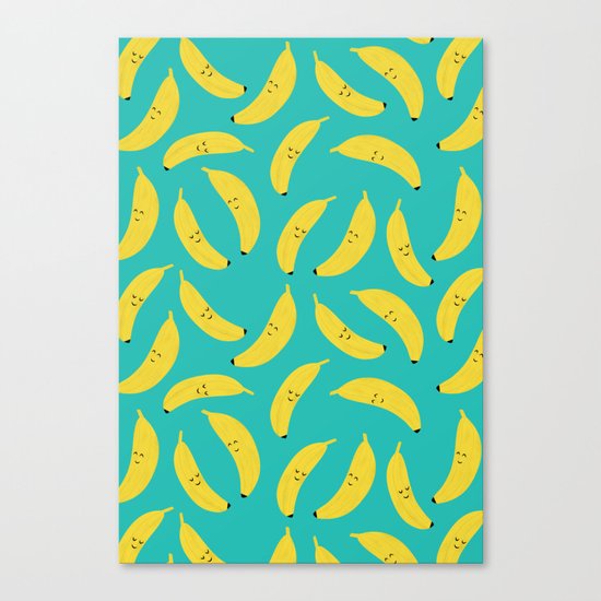 Happy Bananas Canvas Print