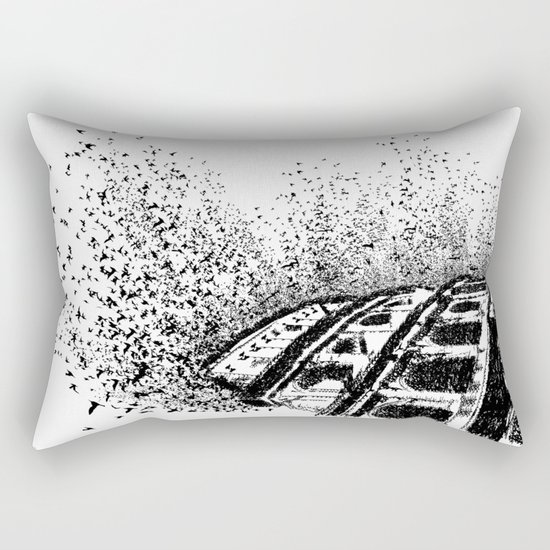 Bird House Rectangular Pillow