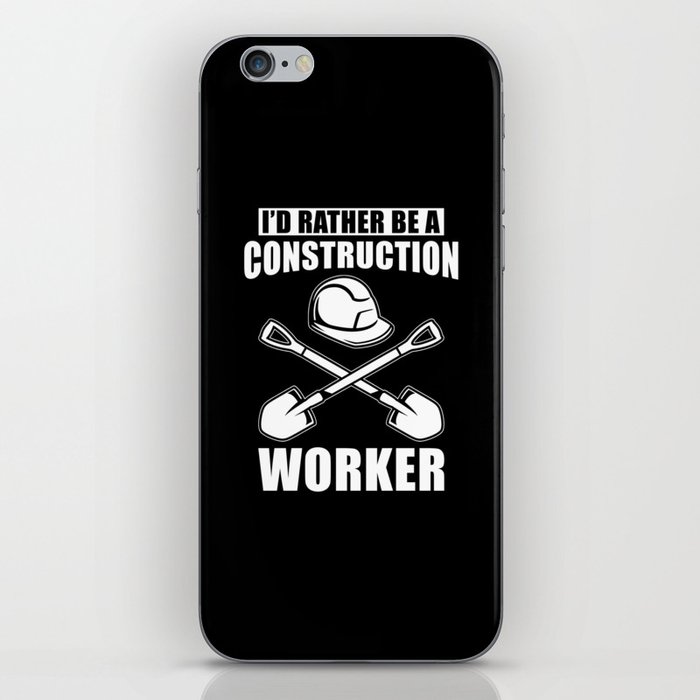 Construction Worker Gift iPhone Skin