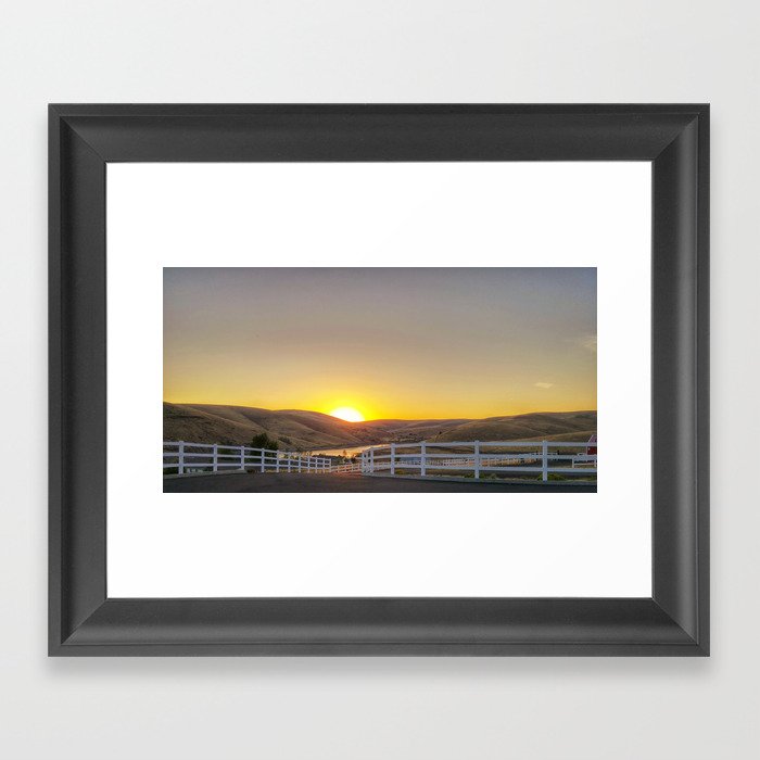 Sunrise on September 12th Framed Art Print