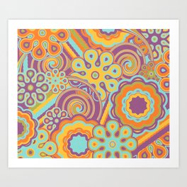 Groovy "childhood" Art Print