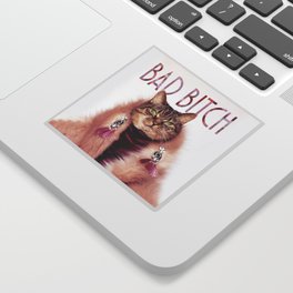 Bad Bitch Cat Sticker