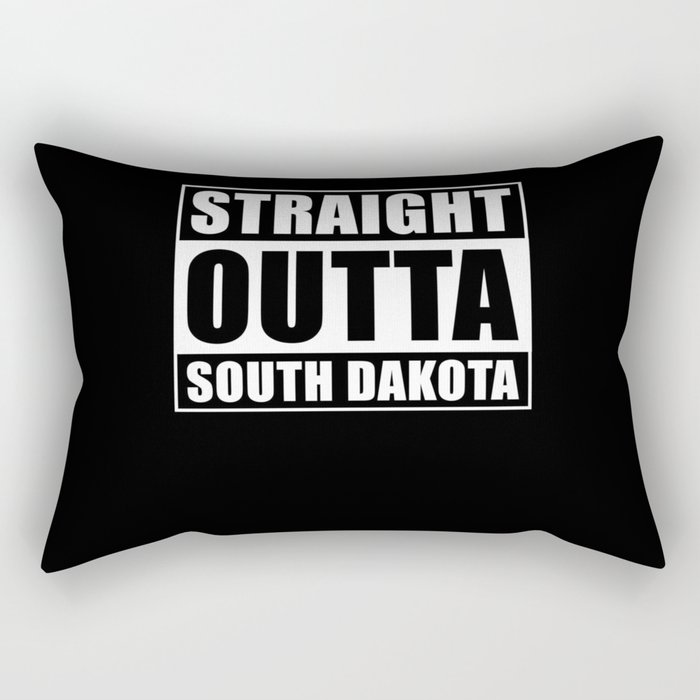 Straight Outta South Dakota Rectangular Pillow