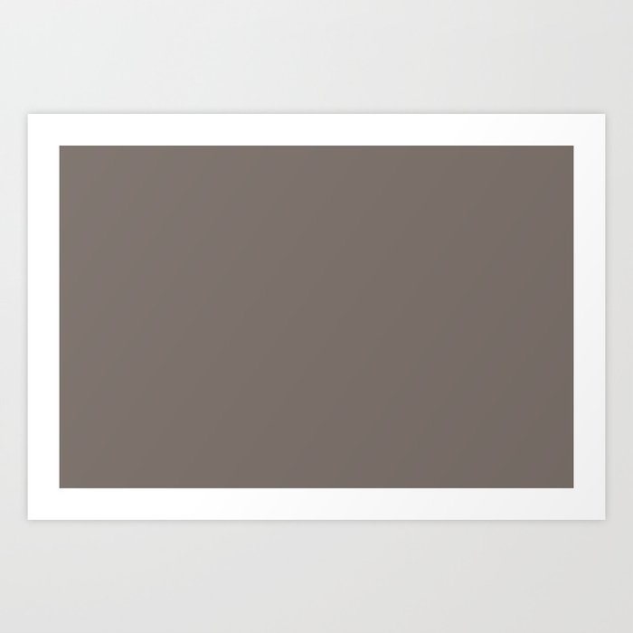 Behr Paint Kindling Brown Gray N200 6 Trending Color 2019 Solid Art Print By Simplysolids
