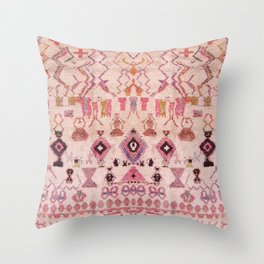 Vintage Moroccan Design Throw Pillow