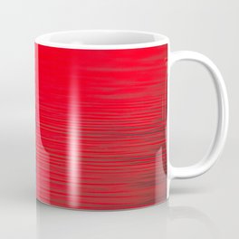 A pelican silhouette, red dawn - landscape Coffee Mug