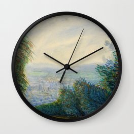 Pierre-Auguste Renoir "The Auvers Valley on the Oise River" Wall Clock