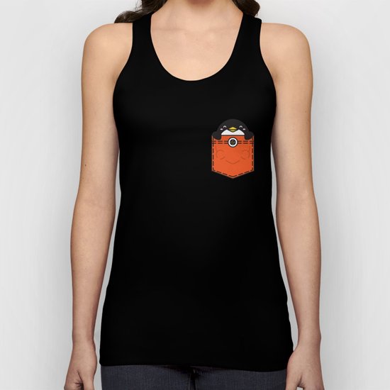 Pocket Penguin Unisex Tank Top