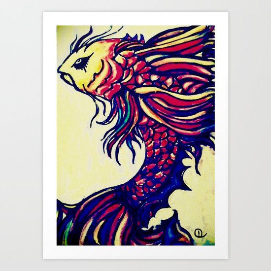 Koi Art Print