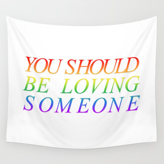 loving someone Wall Tapestry