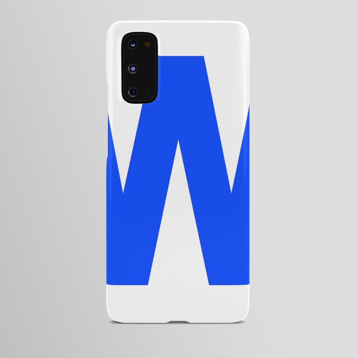 Letter W (Blue & White) Android Case