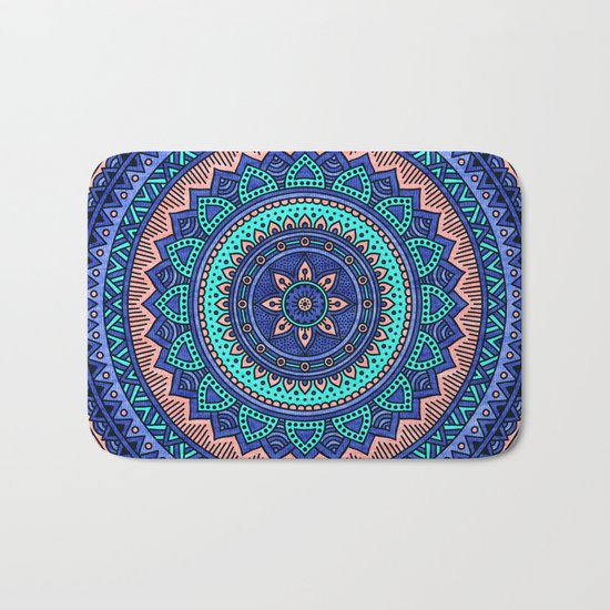 Hippie mandala 38 Bath Mat