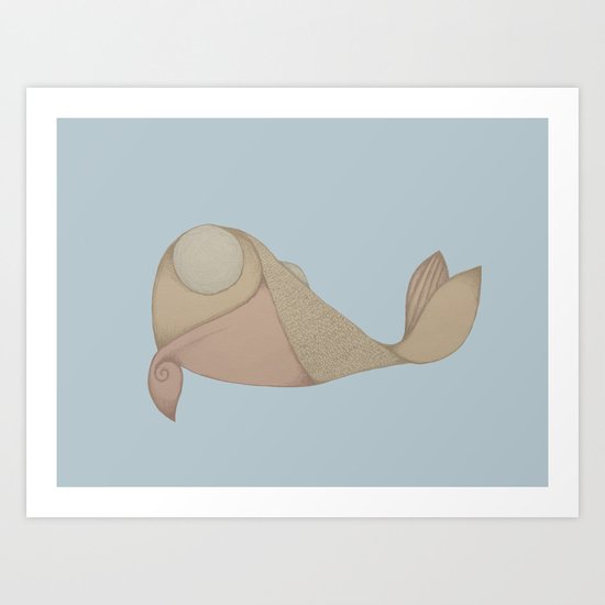 Pyramid Fish Art Print