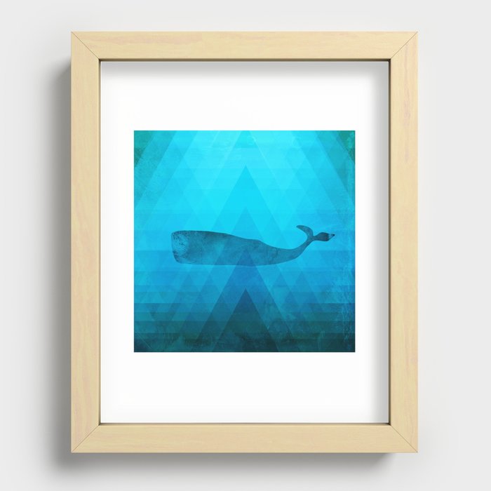 Whale Recessed Framed Print