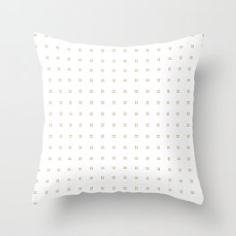 Minimal Gold Lines on White - Modern Scandi Chic Geometric Block Print Pattern Throw Pillow