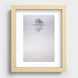 Stand Up Paddling in Autumn Recessed Framed Print