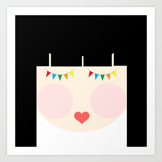 Hey there, Doll Face! Art Print