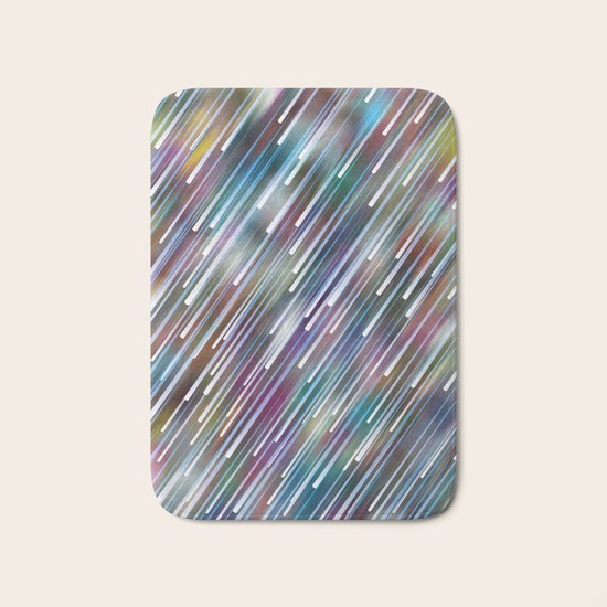 Like Neon Rain Bath Mat