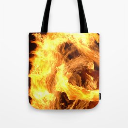 Flames Of Fire Dancing In The Dark Of Night Tote Bag