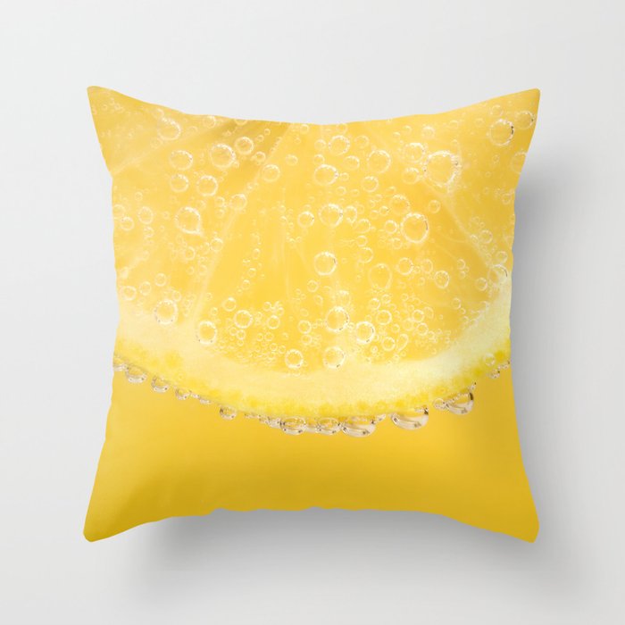 Yummy Lemon Throw Pillow