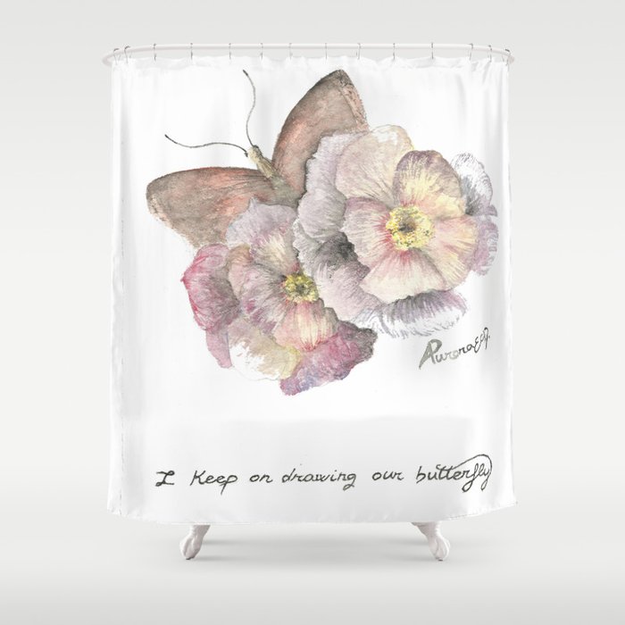 Butterfly  Shower Curtain
