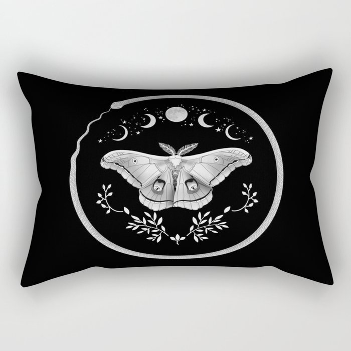 Mystical Moth Rectangular Pillow