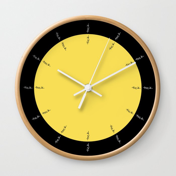 Download tick tock Wall Clock by findsfundstuecke | Society6