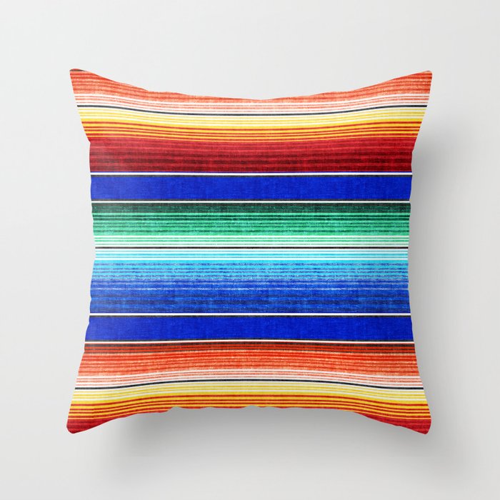 Southwestern Serape Stripe Throw Pillows