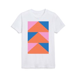Orange Triangles Kids T Shirt