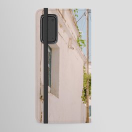 Greek Urban Street Photography - Picturesque and Traditional Village on the Greek Islands Android Wallet Case