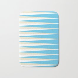 Ocean Bath Mat | Water, Geometry, Blue, Ocean, Geometric, White, Abstract, Sharpe, Graphicdesign, Sea 