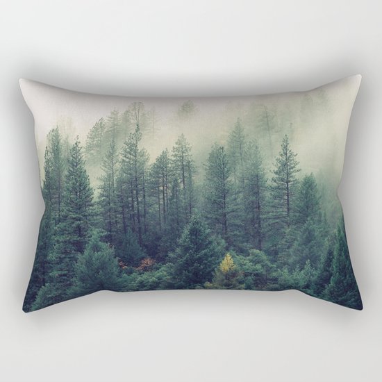 Misty Forest Rectangular Pillow