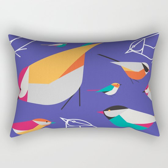 Birds Talk Rectangular Pillow