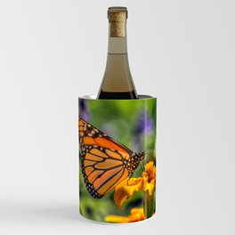 Butterfly and Flowers Nature Photography Wine Chiller