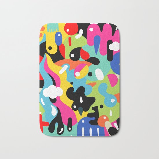 Color blobs Bath Mat
