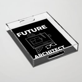 Architecture Designer Engineering House Architect Acrylic Tray